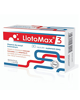 Liotomax 3, Preparat wspierający pracę układu żylnego, Kapsułki