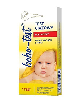 Bobo-Test, Test ciążowy płytkowy