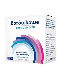 Borówkowe Krople do Oczu, Bez konserwantów, Ampułki