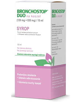 Bronchostop Duo 120 mg + 830 mg/15 ml Syrop