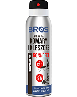 Bros 50% DEET - Spray contro zanzare e zecche 90 ml