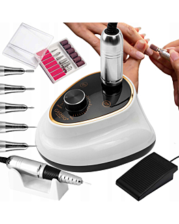 Gashio Frezarka do Paznokci Profesjonalna Manicure Pedicure 65 W z Zestawem Frezów