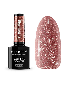 Claresa Soak Off UV/LED Starlight lakier hybrydowy 12, 5g