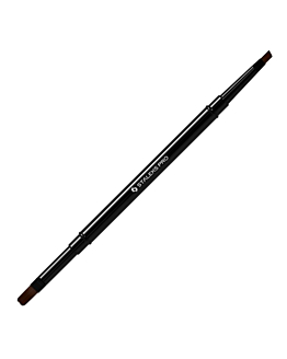 Staleks PRO Expert Pędzelek Dwustronny Do Żelu Skośny 7 mm I Owalny 11 mm Czarny