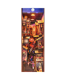 Habarri Miniaturowy domek Book Nook - Miasto Błękitnej Rzeki Jangcy