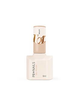 PB Nails Top do hybryd i żeli Milky Top Coat 8ml