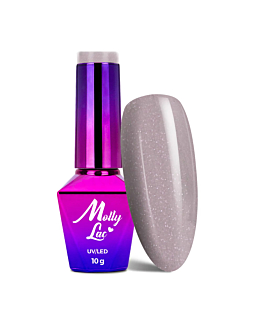 MollyLac Macarons Lakier Hybrydowy UV LED Nr 478 Grey Poppy 10 g