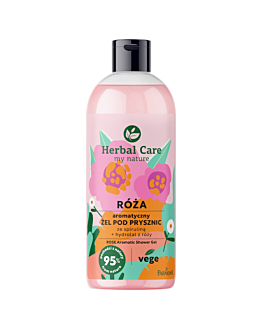 Farmona Herbal Care Róża aromatyczny żel pod prysznic ze spiruliną, 500ml