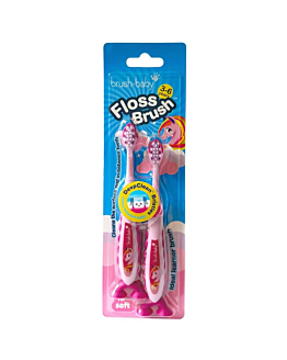 Brush-Baby FlossBrush miękka szczoteczka do zębów dla dzieci 3-6 lat 2szt