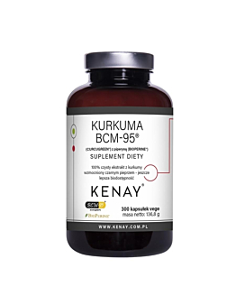 Kenay Kurkuma BCM‑95 Curcugreen z piperyną BioPerine