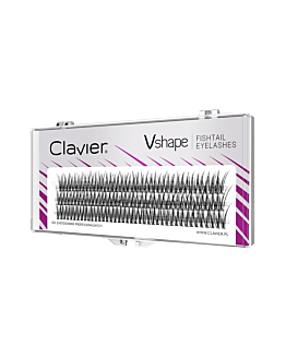 Clavier Vshape Fishtail Eyelashes kępki rzęs 10mm