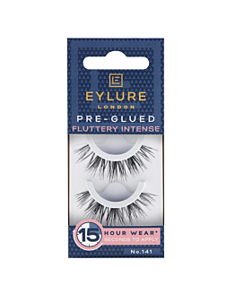 Eylure Pre-Glued False Lashes rzęsy sztuczne samoprzylepne efekt podwójnej objętości No. 141 Fluttery Intense
