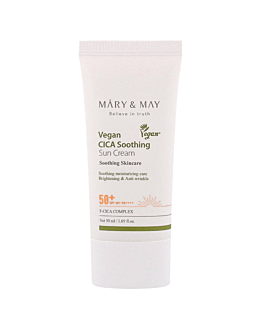 Mary&May CICA Soothing Sun Cream SPF50+ PA++++ 50 ml - Łagodzący krem ochronny