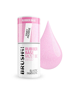 BrushUp! Rubber Base baza hybrydowa do paznokci Pinky Promise, 5g
