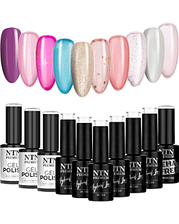NTN Premium Zestaw Impression 10x5 g Lakier Hybrydowy Do Paznokci 10w1