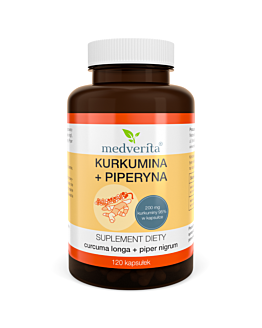 Medverita Kurkumina + Piperyna 120 kapsułek
