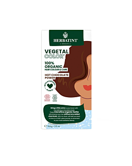 Herbatint Vegetal Color Bio Henna w Mikropudrze Gorąca Czekolada, 100 g