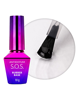 MollyLac S.O.S. Antidotum Baza Kauczukowa Do Manicure I Pedicure Clear 10 g