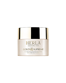 Herla Gold Supreme Liftingująca odmładzająca maska  dla kobiet z 24K płatkami złota