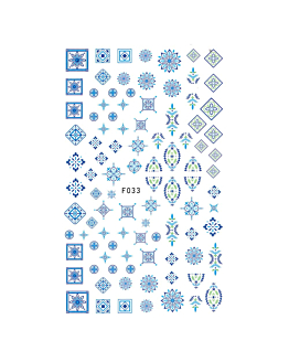 Allepaznokcie Naklejki Do Paznokci Cienkie Samoprzylepne Wzory Ornamenty Nr F033