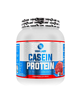 Yava Labs Protein casein białko kazeinowe smak lody truskawkowe