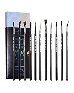 JESSUP Pro Makeup Eyeliner Brush zestaw pędzli do makijażu oczu T324 11szt.