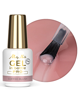 MollyNails Pro Salon Gel In Bottle Żel Budujący W Butelce Z Pędzelkiem Coffee Blush 15 g