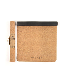 Myga kauczukowa mata do jogi z korka 2mm