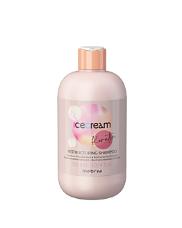 Inebrya Ice Cream Keratin restrukturyzujący szampon do włosów, 300ml
