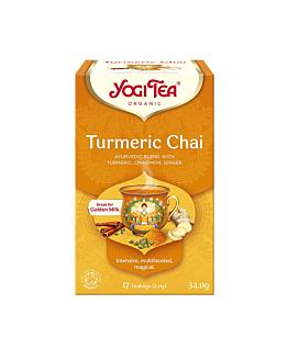 Yogi Tea herbata ajuwederyjska Turmeric Chai - Złoty czaj z kurkumą (17x2,0g)
