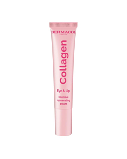 Dermacol Collagen Eye & Lip intensywnie odmładzający krem pod oczy i do ust, 15ml