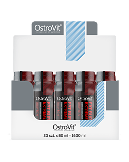 OstroVit Fat Burner Extreme Shot 20 x 80 ml o smaku wiśniowo-pomarańczowym