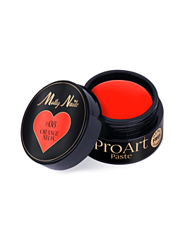 MollyNails ProArt Paste Pasta Do Zdobień Orange Neon Nr 8 5 g