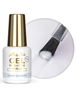 MollyNails Pro Salon Gel In Bottle Żel Budujący W Butelce Z Pędzelkiem White Whisper 15 g