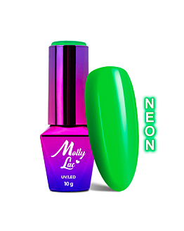 MollyLac Women in Paradise Lakier Hybrydowy UV LED Nr 72 The Lemongrass Neon 10 g