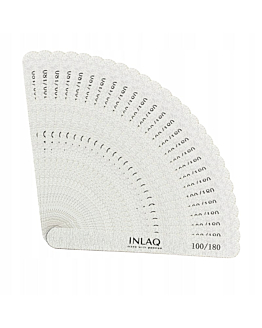 INLAQ Pilnik do Paznokci Prosty 100/180, 25 szt.
