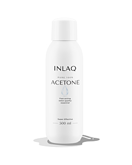 INLAQ Aceton Pure do Zmywania Lakierów Hybrydowych, 500 ml