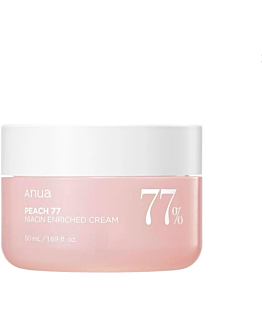 ANUA PEACH 77 NIACIN ENRICHED CREAM 50 ml - Nawilżająco-rozjaśniający krem do twarzy
