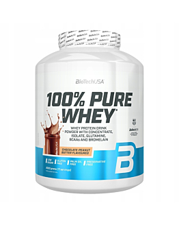 BioTech USA 100% Pure Whey 2000g o smaku masła orzechowego z czekoladą