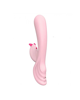 S-HANDE Plume wibrator typu króliczek z 9 trybami wibracji Light Pink