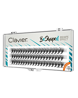Clavier BeShaped jedwabne kępki rzęs skręt B 10D 13mm
