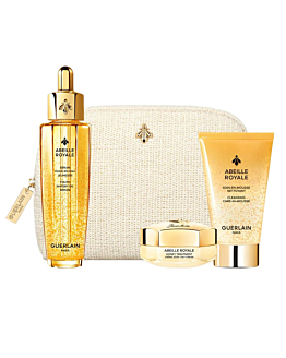Guerlain Abeille Royale Age-Defying Programme Youth Watery Oil Serum zestaw serum do twarzy, 50ml + krem na dzień, 15ml + pianka oczyszczająca, 40ml + kosmetyczka