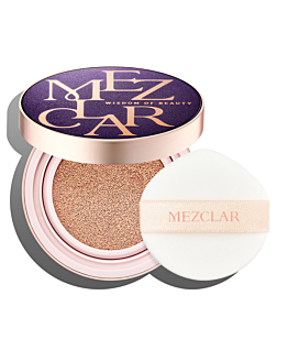 MEZCLAR Skin Care Air Fit Cover Cushion, Wielofunkcyjny podkład w formie cushion, Purple no.21, 10g