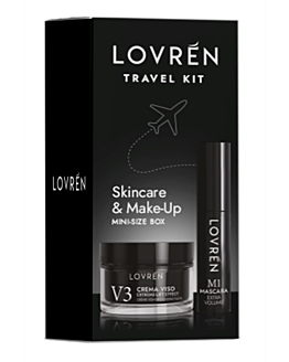 Lovrén zestaw podróżny: M1 Mascara Mini Extra Objętość, 5 ml + liftingujący krem do twarzy V3 Extra-Lift Effect, 15 ml