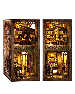 Habarri Miniaturowy domek Book Nook - Dom kawy