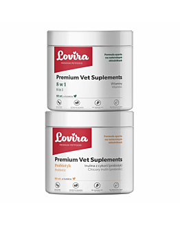 Lovira Zestaw: Suplementy Probiotyk 60 szt + Suplementy 8 w 1 60 szt