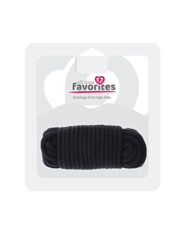 Dream Toys All Time Favorites Love Rope lina do krępowania Black 10m
