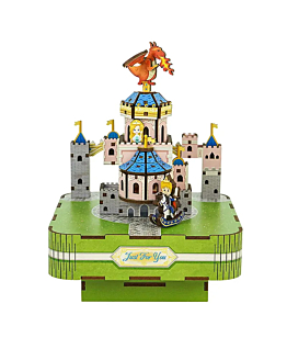 Habarri Miniaturowa pozytywka DIY - Zamek przyjaznego smoka