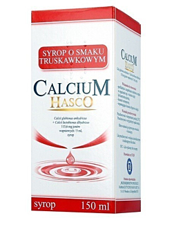 Calcium HASCO o Smaku Truskawkowym 