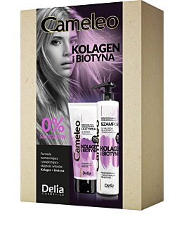 Delia Cameleo Zestaw Kolagen z Biotyną (Szampon + Odżywka )